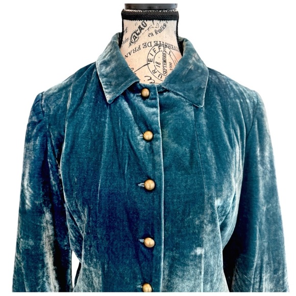 Elliott Lauren Women’s Silk-Blend Jacket. Emerald-Green. Size 6 - Picture 8 of 10